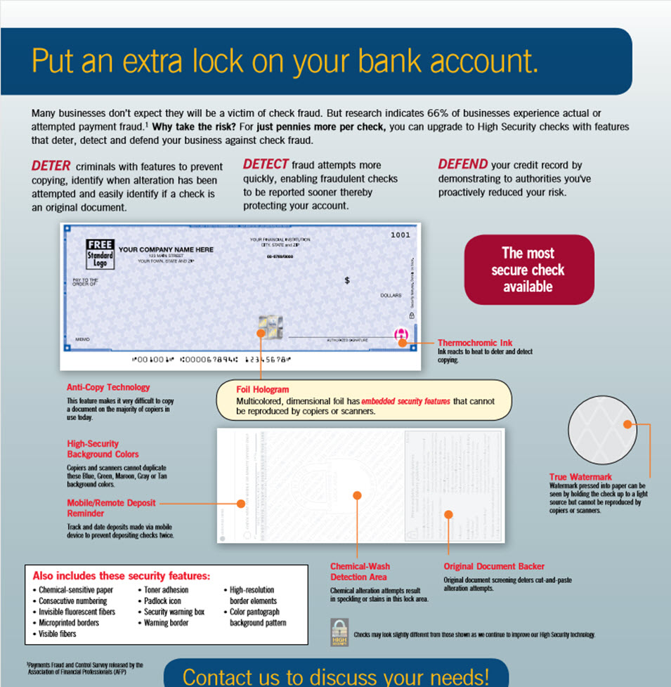 High Security Laser Checks