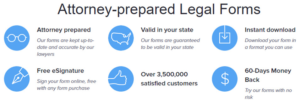 attorney prepared legal forms