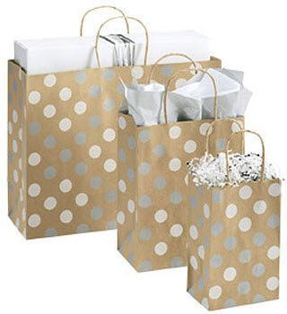 EGP Silver and White Dots Shoppers Collection